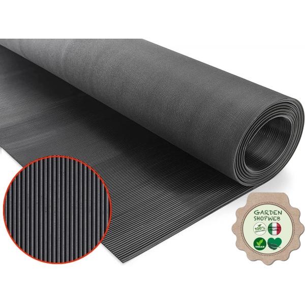 JOIKIT 3 tappetini in gomma, 45 x 30 cm, antiscivolo, nero tappeto in pvc per cucina, caffetterie, ristoranti, colore nero